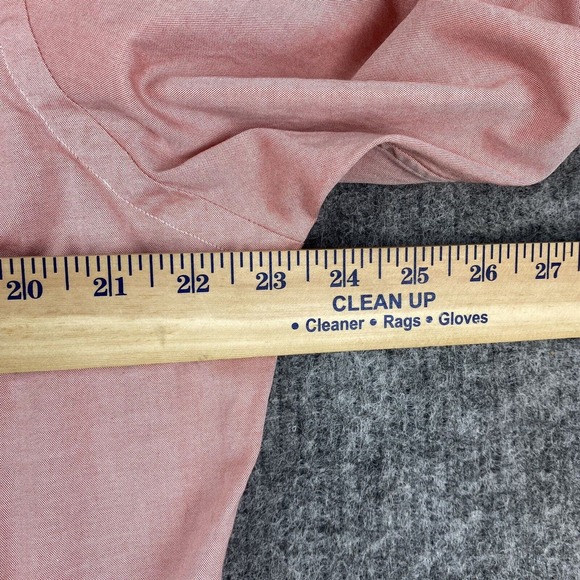 Ralph Lauren Shirt Mens Medium 15.5 32/33 Red Custom Fit Button Down Long Sleeve - Picture 8 of 10